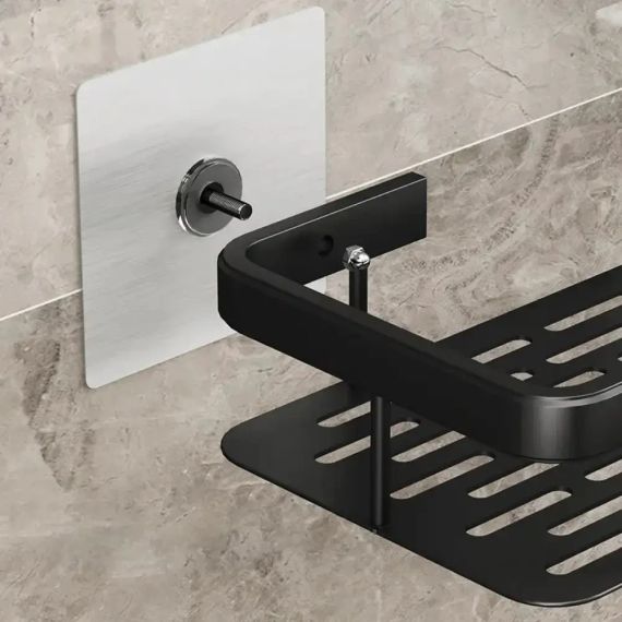 Підвісна металева полиця для ванної кімнати Bathroom shelf Органайзер у ванну До 10 кг | Зображення 4