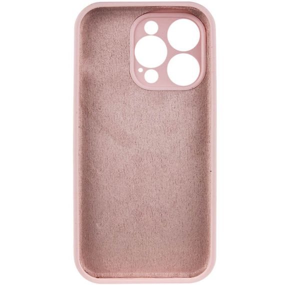 Чохол Silicone Case Full Camera Protective (AA) NO LOGO для Apple iPhone 16 Pro (6.3") Рожевий / Chalk Pink | Зображення 1