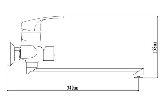 Змішувач для ванни VENTA VB315DC | Зображення 1