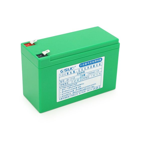Аккумуляторная батарея литиевая QiSuo 12V 12A с элементами Li-ion 18650 (150X64,5X97,7) + зарядное устройство 12,6V / 1A + | Зображення 1