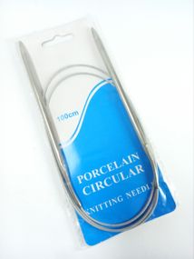 Спиці кругові 100см 4,0мм для ручного в'язання, полегшені, Porcelain circular