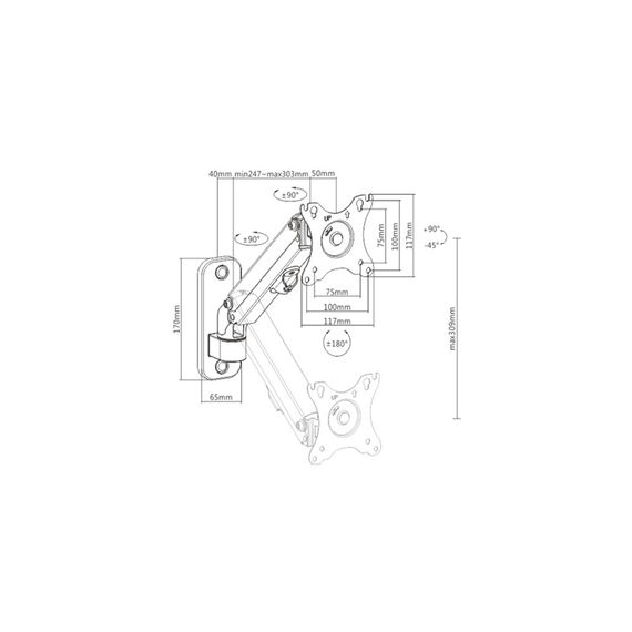 Кронштейн Gembird MA-WA1-01 | Зображення 1