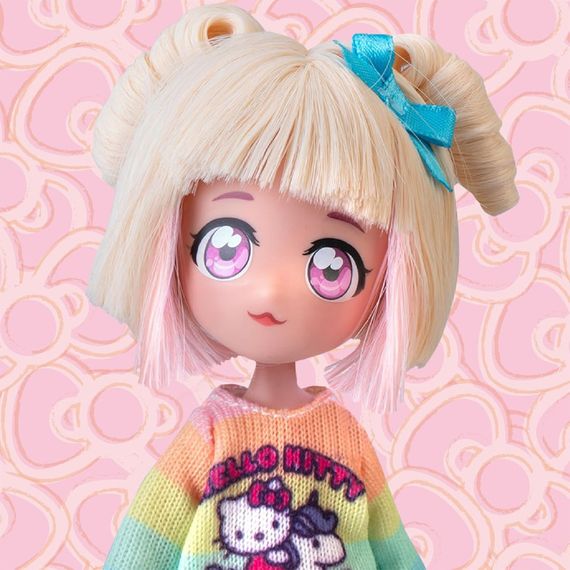 Детская кукла "Стильная Конфетка-единорог" 4SF Manga Dolls HKTF2000 серии "Hello Kitty" | Зображення 4