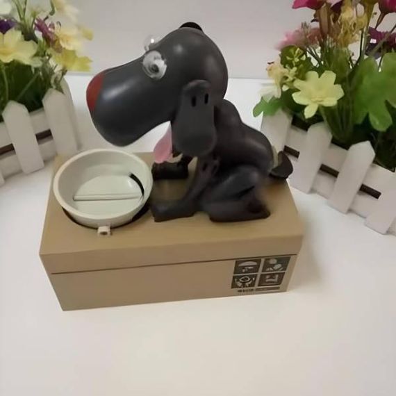 Собака копилка My Dog Piggy Bank Черная
