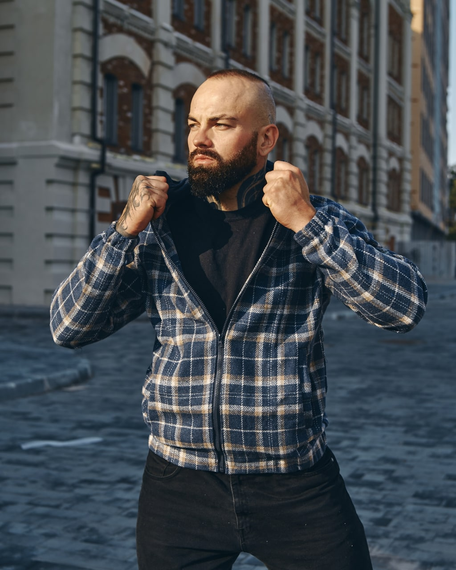 Куртка-сорочка синій S XL | Зображення 3
