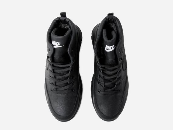 Зимові черевики Nike натуральна шкіра та хутро колір чорний | Зображення 4