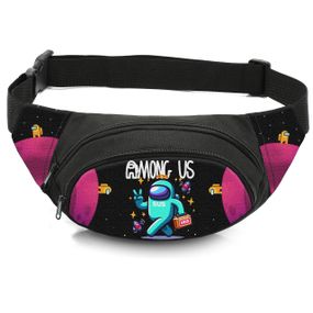 Сумка-бананка детская с принтом Among Us поясная сумка для мальчика (4462)
