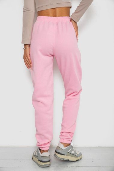 Спортивные штаны женские на флисе, цвет светло-розовый, 238R57828 | Зображення 3