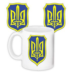 Кружка с принтом Герб України 330 мл (KR_UKR104)