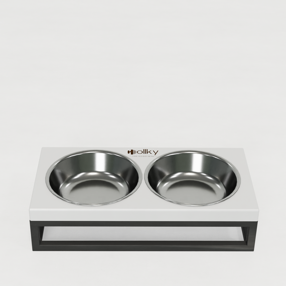 Миски на подставке для маленьких собак и котов Hollky Base XS (2 × 0,25 л) BXS-28145-GRWH | Зображення 2