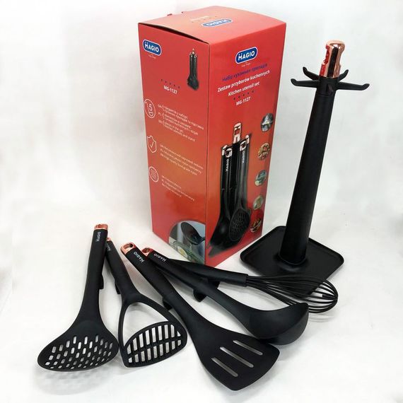 Комплект кухонной утвари, Силиконовый инвентарь для кухни, Поварские принадлежности HT-33 | Зображення 6