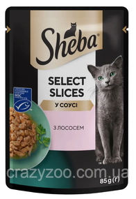 Влажный корм для котов Sheba с лососем в соусе 85 г 410340