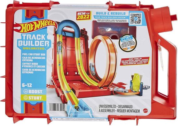 Игровой набор Трек Хот Вилс Канистра для трюков Турботрюки Hot Wheels Track Builder Fuel Can Stunt Box