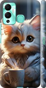 Чохол на Infinix Hot 12 Play Білий кіт "5646m-2759-2448"