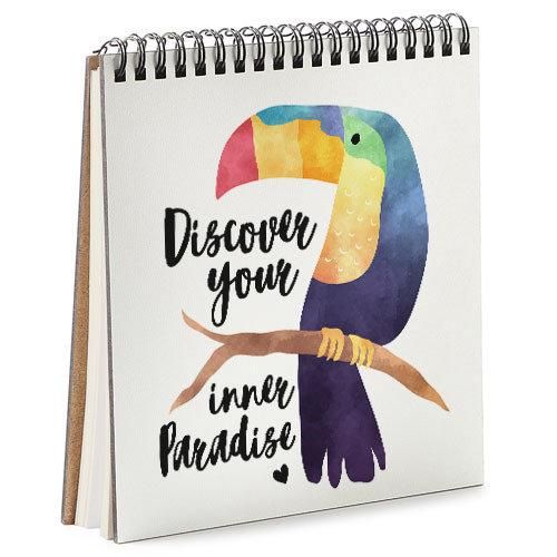 Скетчбук Discover your inner Paradise 17x18 см (BDK_TRO010)
