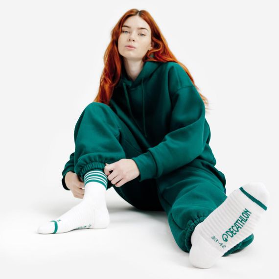 Шкарпетки високі 2 пари зелені/білі - EU39/42 UA38/41 | Зображення 3