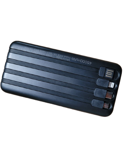 Портативное зарядное устройство для телефона Smart Power Bank 4in1 10000mAh Павербанк USB