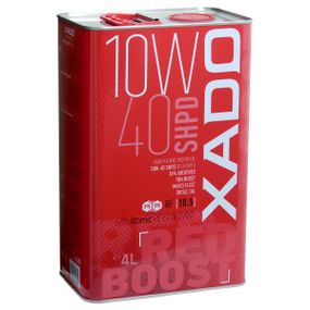 Напівсинтетична олива XADO Atomic Oil SHPD (SL/CI-4) RED BOOST 10W-40  4л