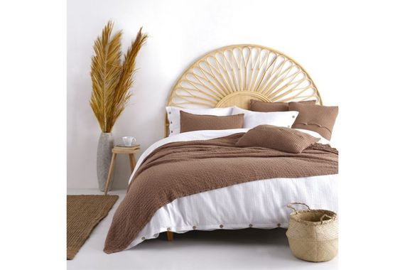 Покрывало с наволочками Limasso 240×260 см. Ambiance Коричневый | Зображення 1