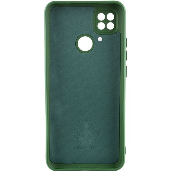 Чехол Silicone Cover Lakshmi Full Camera (A) для Xiaomi Poco C40 Full camera, Зеленый / Dark Green | Зображення 1
