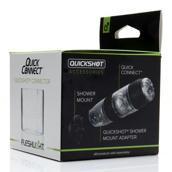 Адаптер Fleshlight Quickshot Quick Connect для з'єднання двох Квікшотов в одну іграшку | Зображення 1