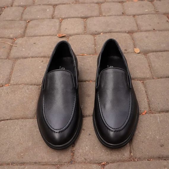 Удобные черные туфли без каблука 41 размер | Зображення 4