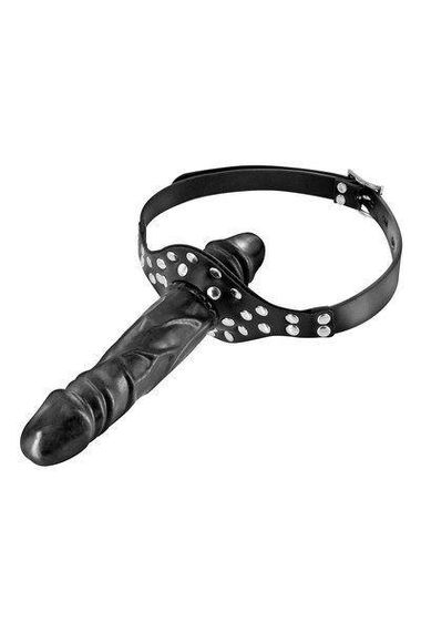 Кляп з подвійним фалоімітатором Fetish Tentation Double Penis Gag (м'ята упаковка!!!) Sex Aura