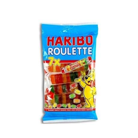 Конфеты желейные Haribo Roulette, 175г, жевательные конфеты рулеты Харибо 25г*7шт