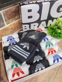 Чоловічі шкарпетки Adidas, чоловічі довгі шкарпетки Адідас, шкарпетки Adidas 41-45