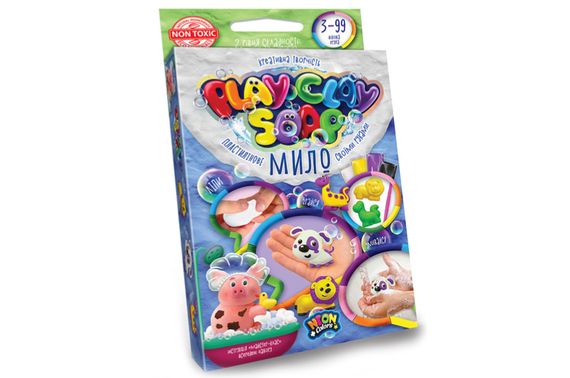 Набір для творчості PCS-02-01U,02U,03U,04U "Пластилінове Мило "PLAY CLAY SOAP" малий DANKO | Зображення 1