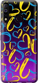 Чехол на Tecno Spark 4 KC2 Сердца UA "5292u-2406-17620"