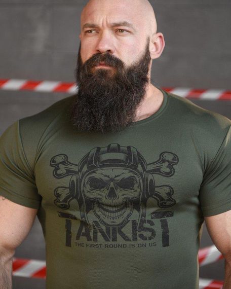 Тактична потоотводна футболка SABUR танкіст олива НП5190 | Зображення 4