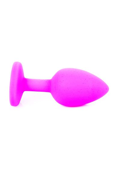 Анальна пробка - Jewellery Silicone Pink Plug S Light Blue | Зображення 5
