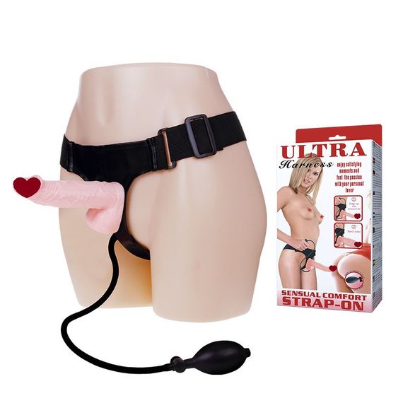 Страпон з грушею "ULTRA HARNESS" BW-022037 Sex Aura