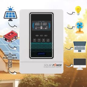 Гібридний інвертор із чистою синусоїдою на 24 Вт Jarrett 3.2KVA