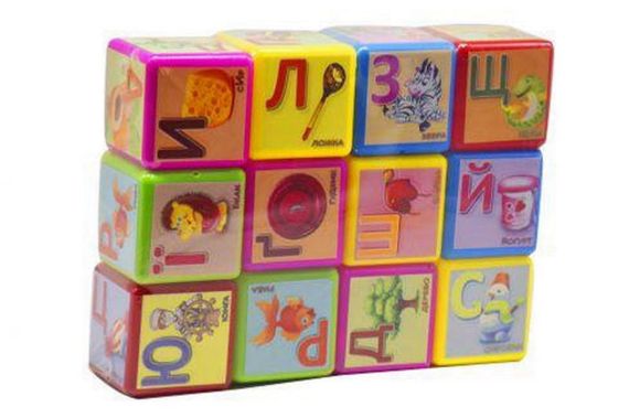 Кубики 18231 "Абетка" 12 шт велика Mtoys