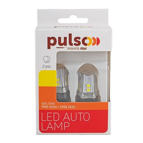 Лампа PULSO/габаритні/LED 7443/W3x16q/12SMD-2835/2контакта/9-36v/550/100lm/WHITE | Зображення 2