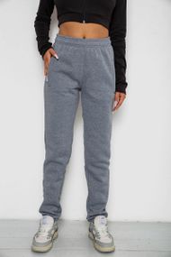 Спортивные штаны женские на флисе, цвет серый, 238R58641-2