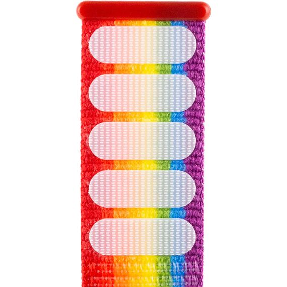 Ремешок Nylon для Apple Watch 38/40/41/42mm(ser.10) Разноцветный / Rainbow | Зображення 2