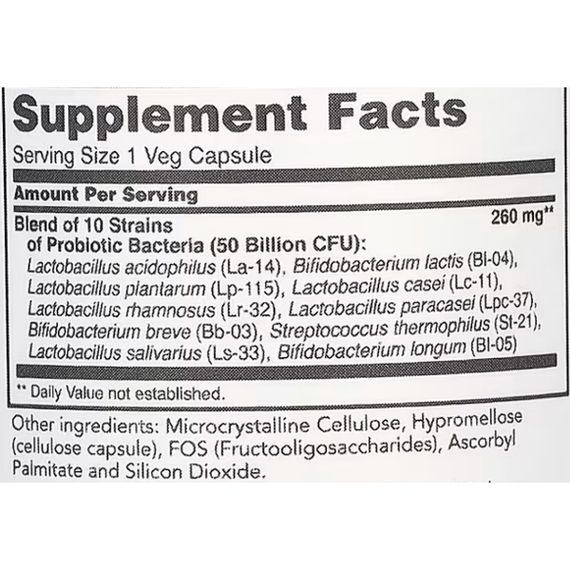 Пробиотик Protocol for Life Balance ProtoDophilus, 50 Billion 50 Veg Caps | Зображення 1