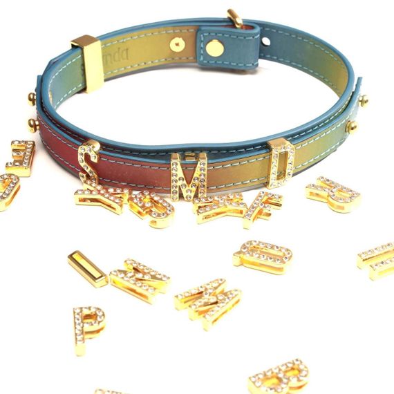 Ошейник LOCKINK Multi-color DIY Alphabet Collar Sex Aura | Зображення 1