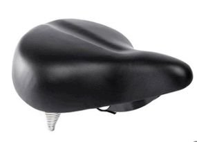Седло велосипедное   (черное, две пружины)   OEM
