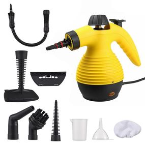 Пароочиститель ручной на 350мл, 1000Вт, с насадками Steam Cleaner DF-A001 / Отпариватель с функцией