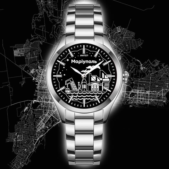 Жіночий годинник Awarder 035 Маріуполь II Silver-Black | Зображення 1