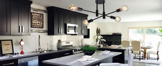 Стельовий світильник zhxinashu Black (4 плафони E27, ретро-стиль) | Зображення 4