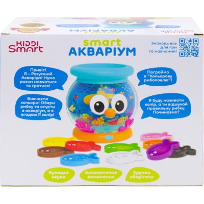 Развивающая игрушка Kiddi Smart Интерактивная обучающая игрушка Smart-Аквариум украинский и английский язык (207659) | Зображення 3