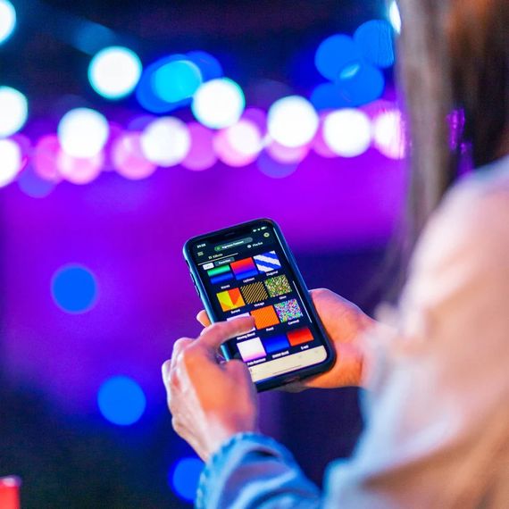 Гірлянда Smart LED Twinkly Festoon RGB 20, G45, Gen II, IP44, 10м, кабель чорний (TWF020STP-BEU) | Зображення 6