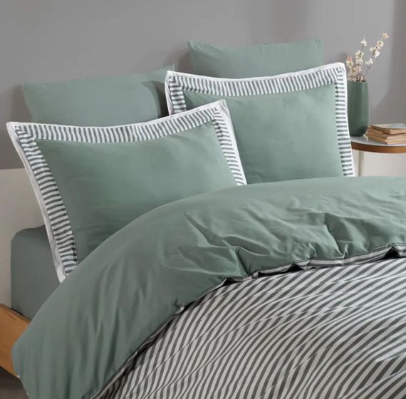 Постільна білизна Turkiz Ranforse Prima 200 х 220 см Santiago  Green | Зображення 1