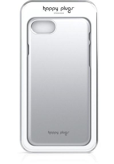 Чохол Happy Plugs Ultra Thin для iPhone 7, 8, SE, тонкий і стильний, із захистом від подряпин Айфон Сріблястий