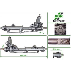 Рулевая рейка с ГУР восстановленная MERCEDES-BENZ C-CLASS (W204) 07-, C-CLASS T-Model (S204) 07-